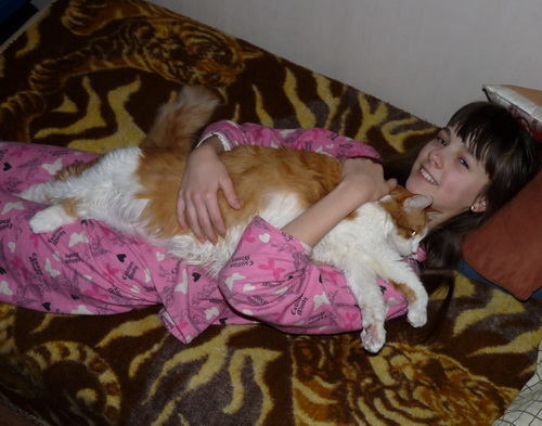 ксюха с котом